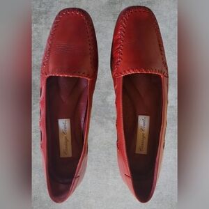 VINTAGE WOMEN'S CARRIAGE COURT OXBLOOD LEATHER OXFORD LOAFERS SZ. 7M